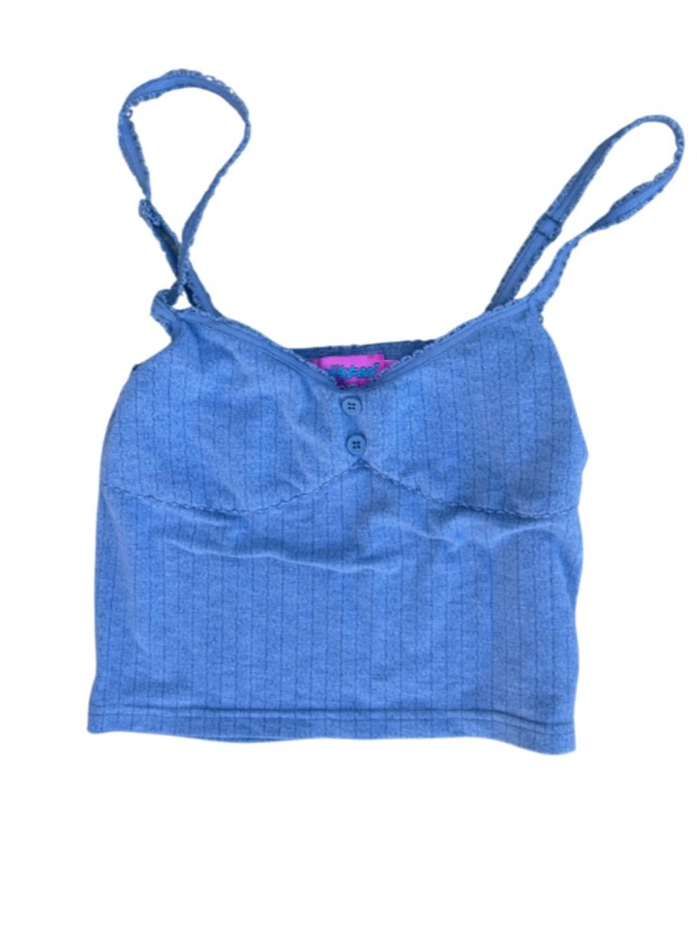 Edikted Navy Blue Spaghetti Strap Tank Top